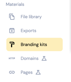 branding kit - screenshot - hp